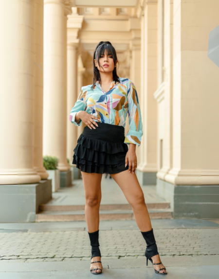 Wild Camellia – Cambric Cotton Shirt - Image 2