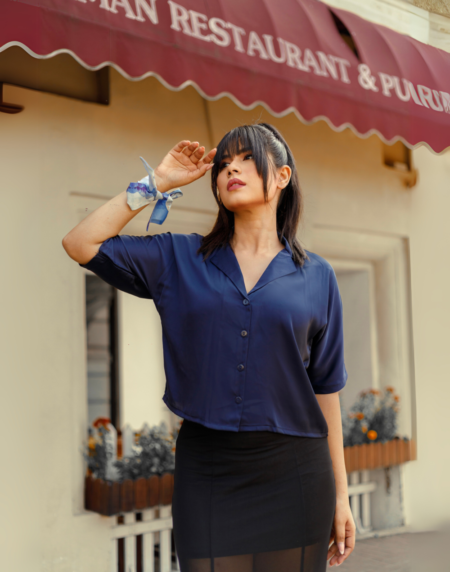 Midnight Romance – Kimono Sleeve Blouse